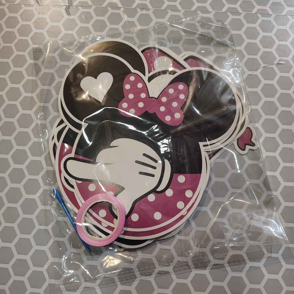 47-pcs Mouse Pink Birthday Party Decorations. - Picture 12 of 13
